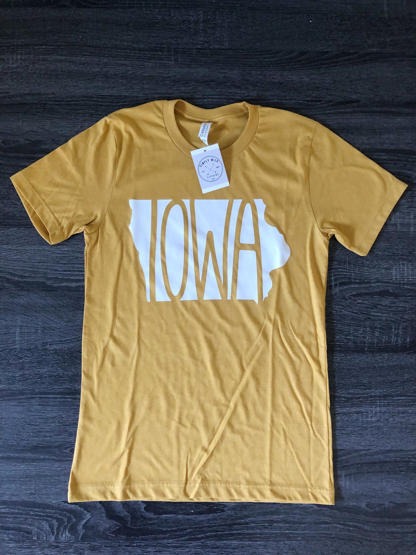 Mustard Iowa Tee