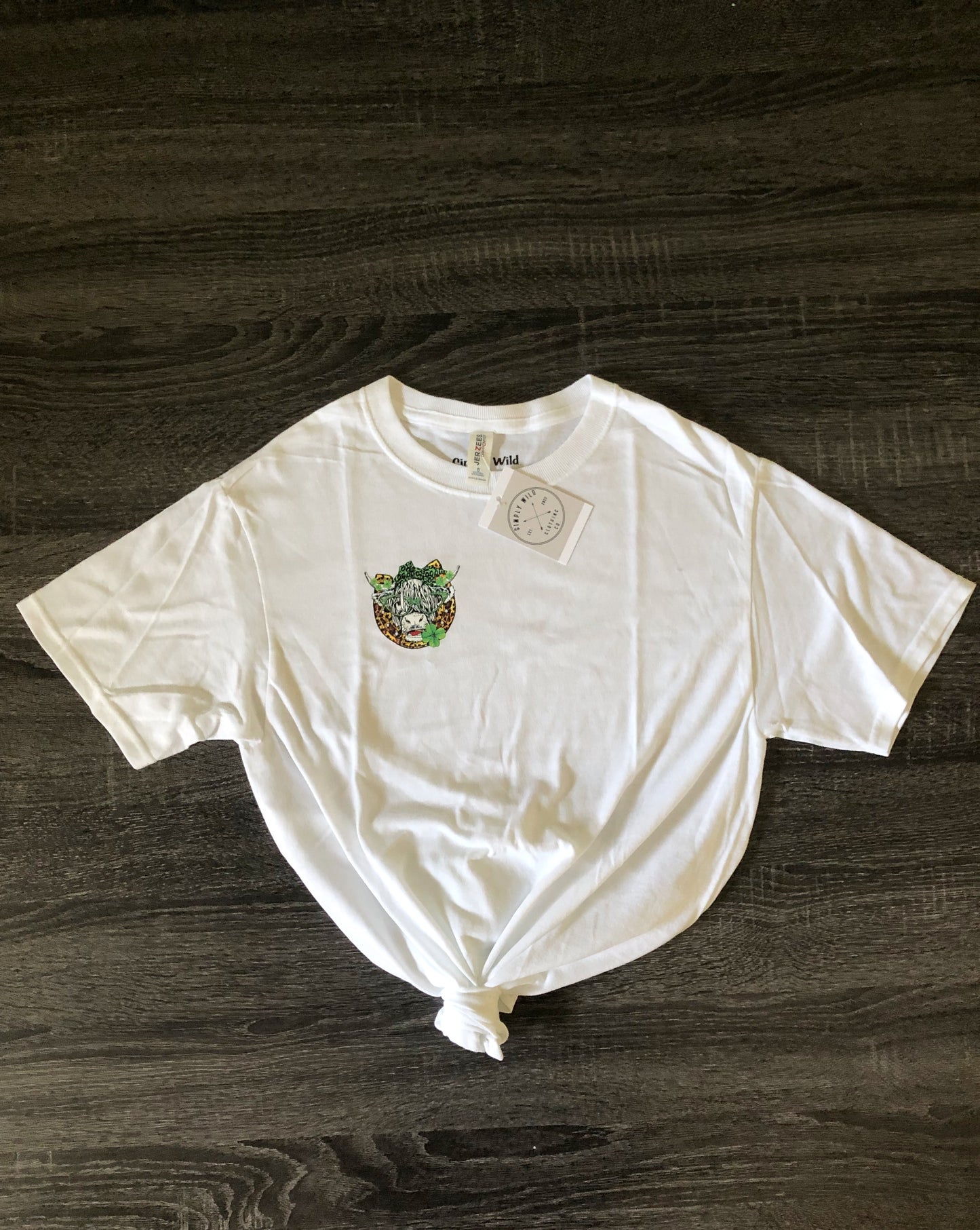 Cow w/ Clovers Tee *FINAL SALE*