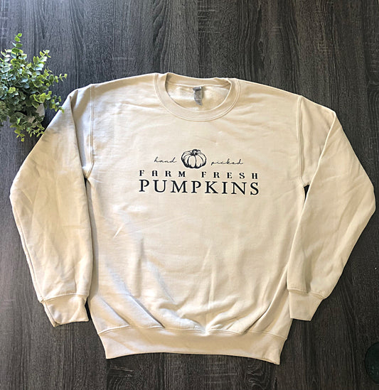 Farm Fresh Pumpkins Crewneck Sweatshirt *Final Sale*