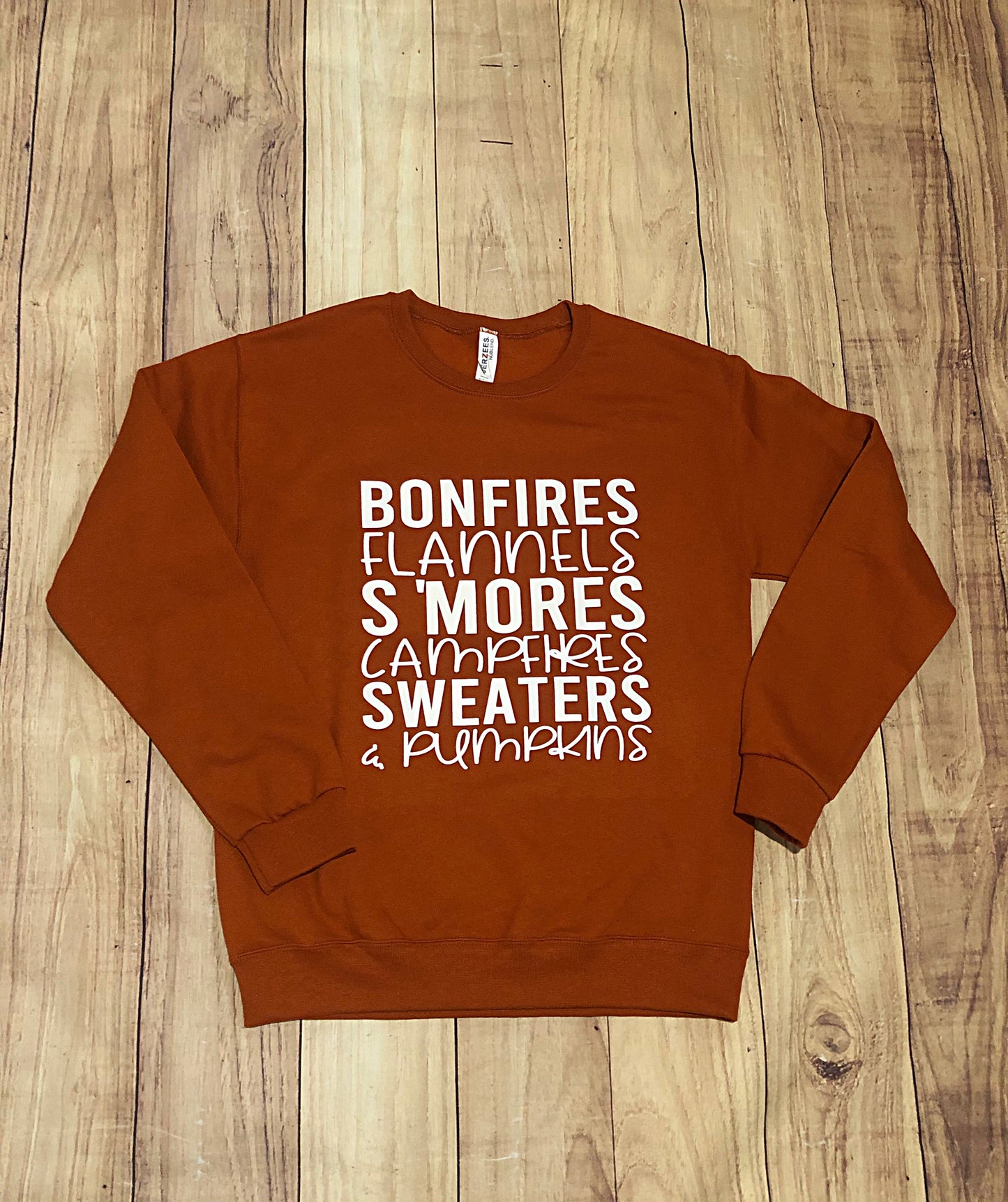 Bonfires, Flannels, Smore Fall Sweatshirt *Final Sale*