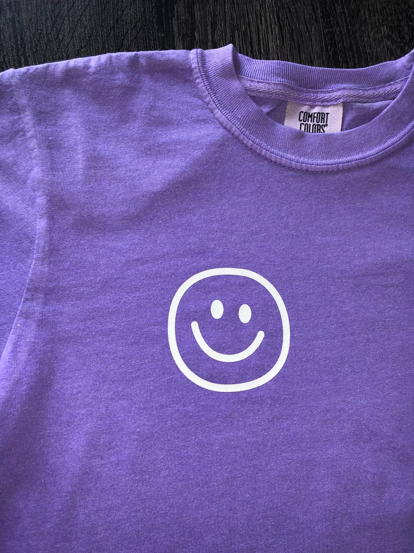 Purple Smiley Face Long Sleeve