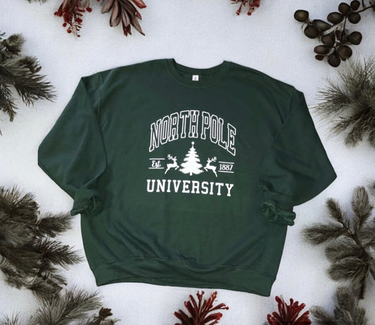 North Pole University Crewneck *Final Sale*