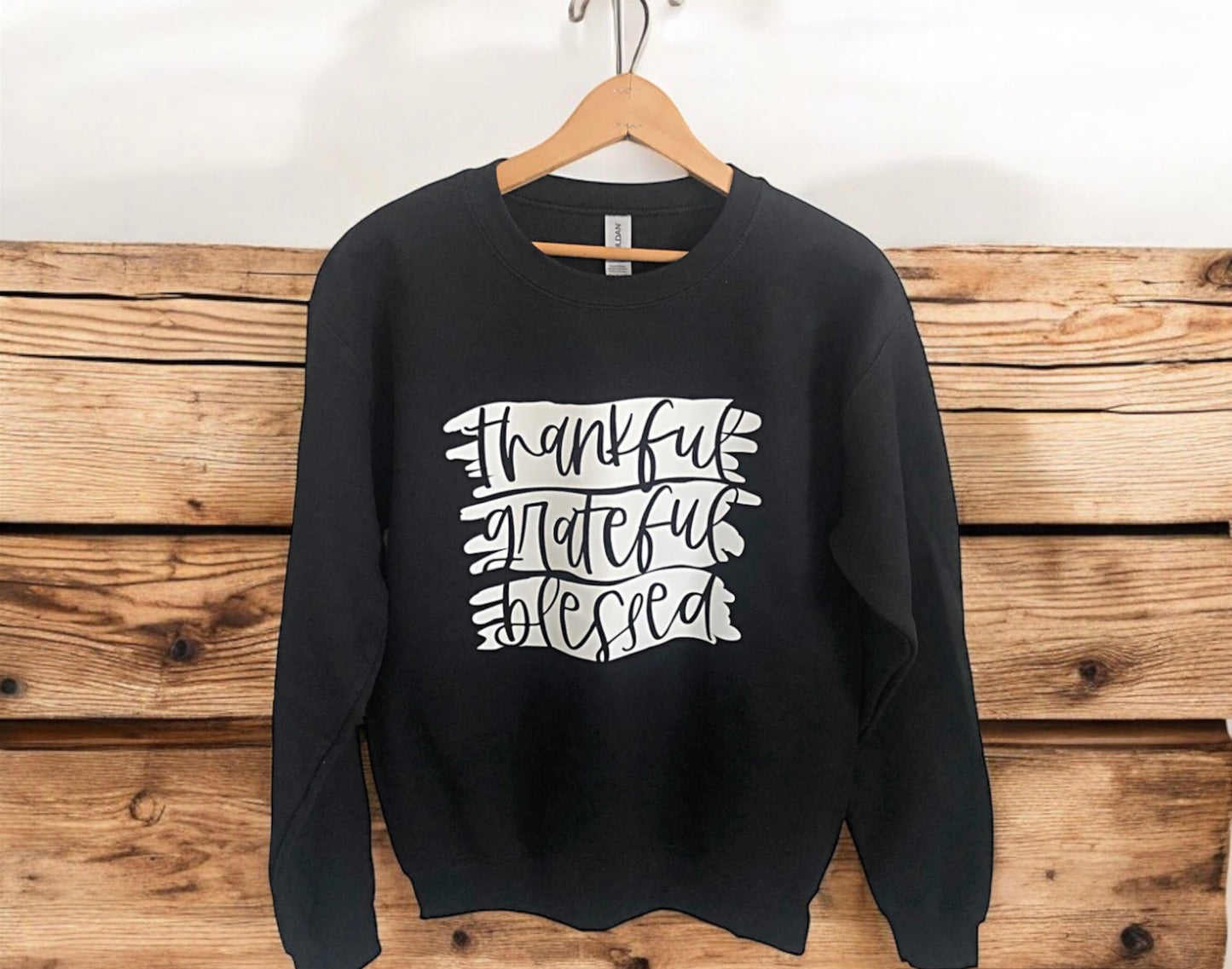 Thankful, Grateful, Blessed Crewneck Sweatshirt *Final Sale*