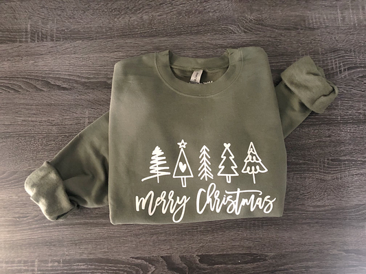 Merry Christmas Trees- Adult *Final Sale*